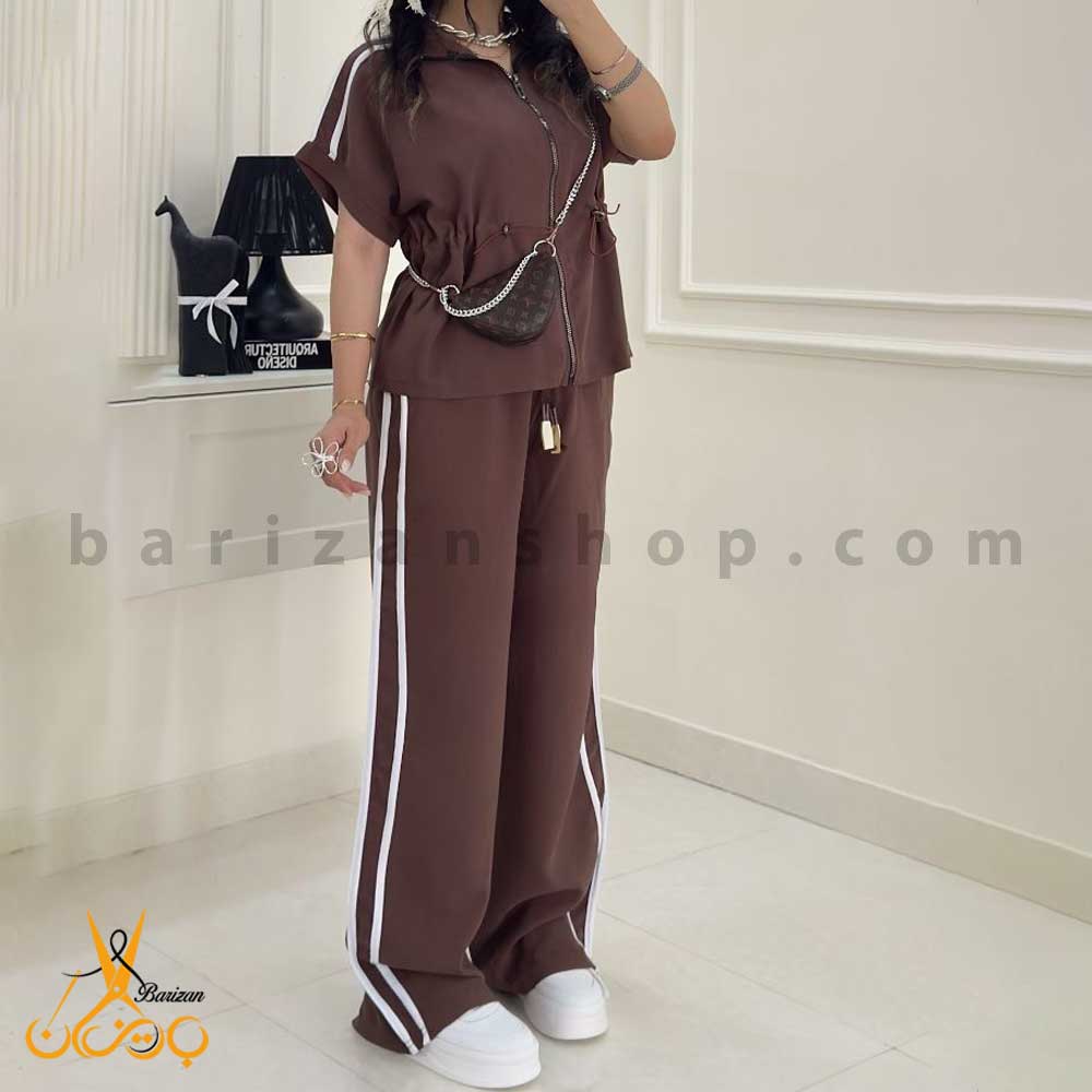 ست سویشرت و شلوار زنانه کتان سیلک (فروش عمده)